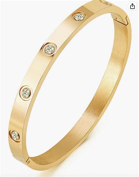 cartier gold replica love bracelet|cartier love bracelet look alike.